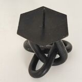 Brutalist "chain" candle holder