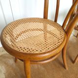 Set of four wooden chairs - canning Thonet