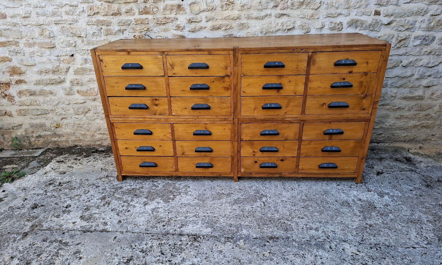 Craft cabinet with drawers