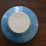 Blue ceramic cup with Corsica Pigna pattern