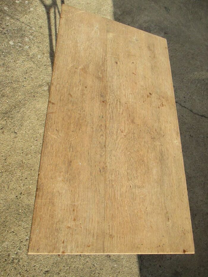 Bistro table 1900 oak tray