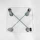 Pace Postmodern Coffee Table 1980s Vintage Retro Italy Chrome Glass