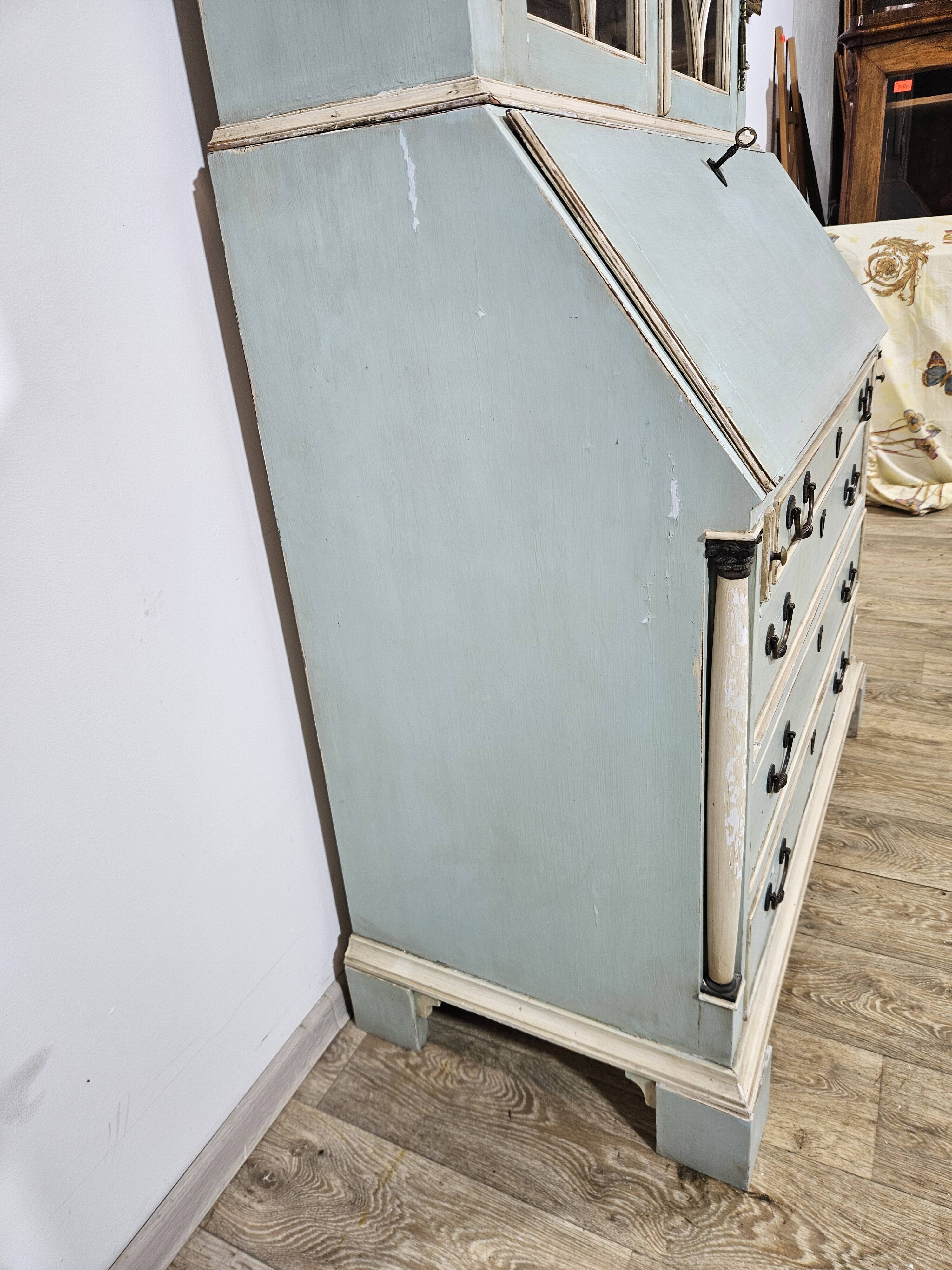 Secretary with a Biedermeier extension, Bookcase, first half of the 19th
