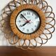 Rattan star clock
