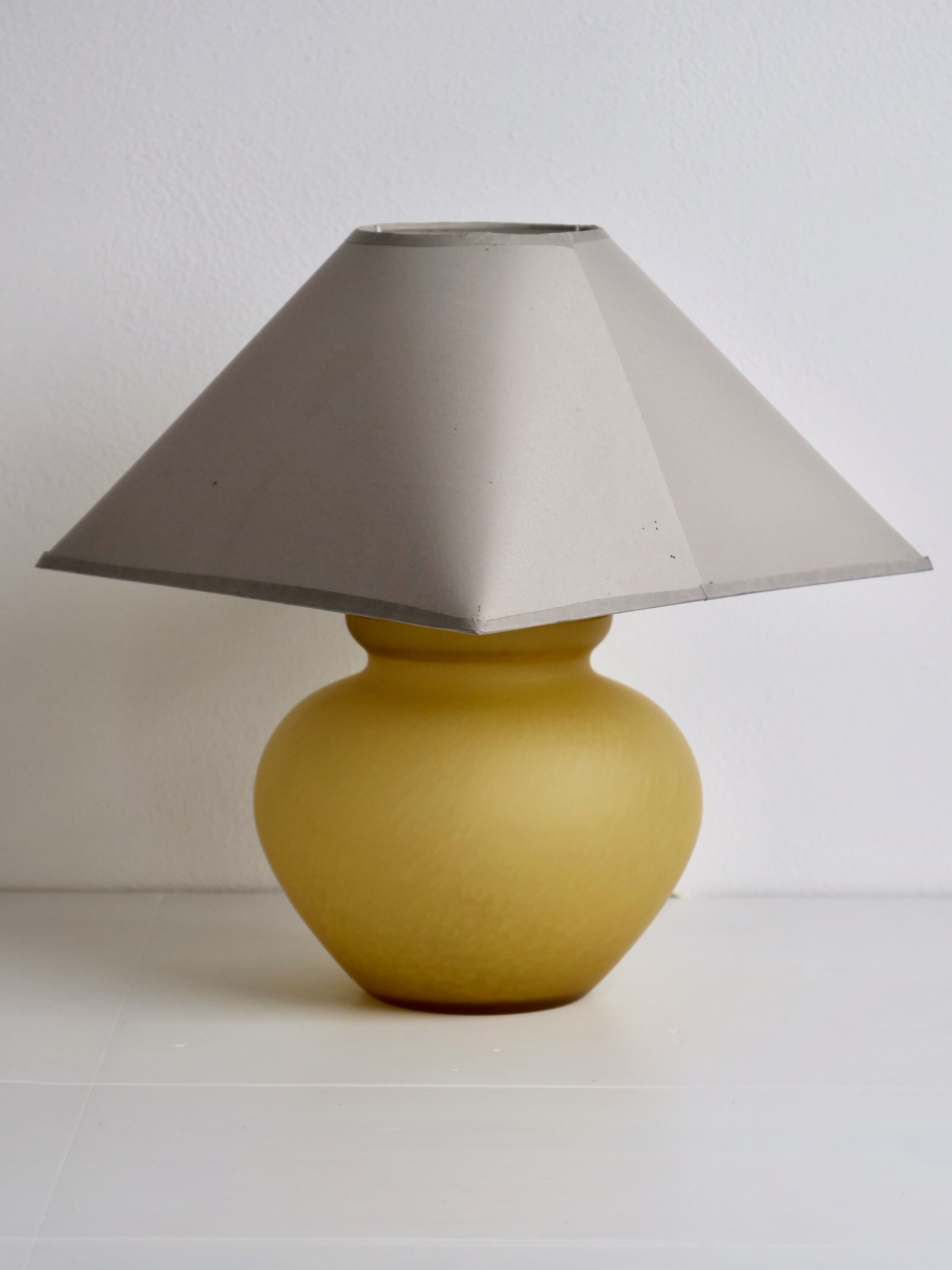 Melarti yellow sandblasted opaline lamp