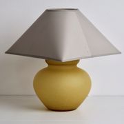 Melarti yellow sandblasted opaline lamp