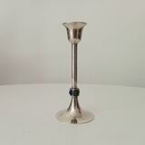 Vintage silver metal candle holder