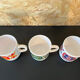 3 cups Mugs mobil 1972 designer Jean-Charles Meunier Arcopal editor