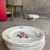 9 plates Sarreguemines