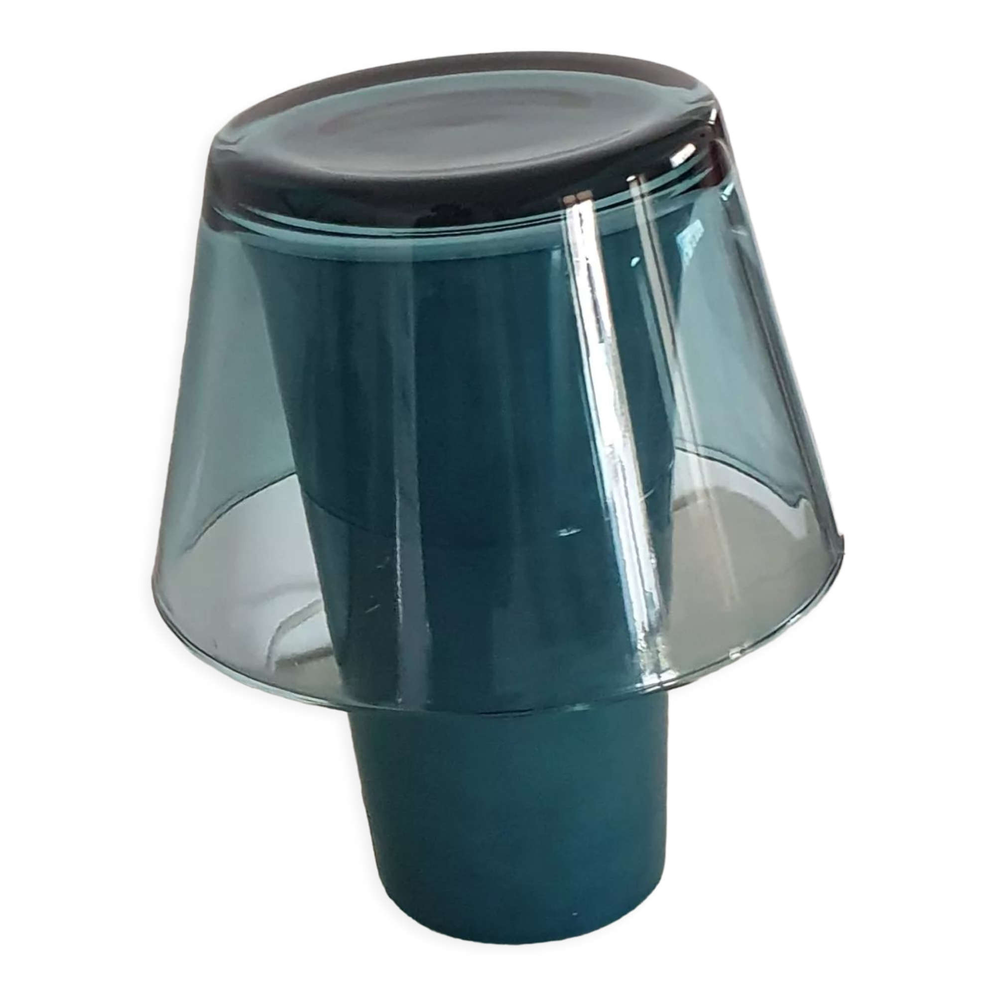 Blue mushroom lamp model Gavik ikea