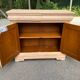 Louis Philippe buffet with 2 drawers and 2 doors, stripped wood from the 2000s.