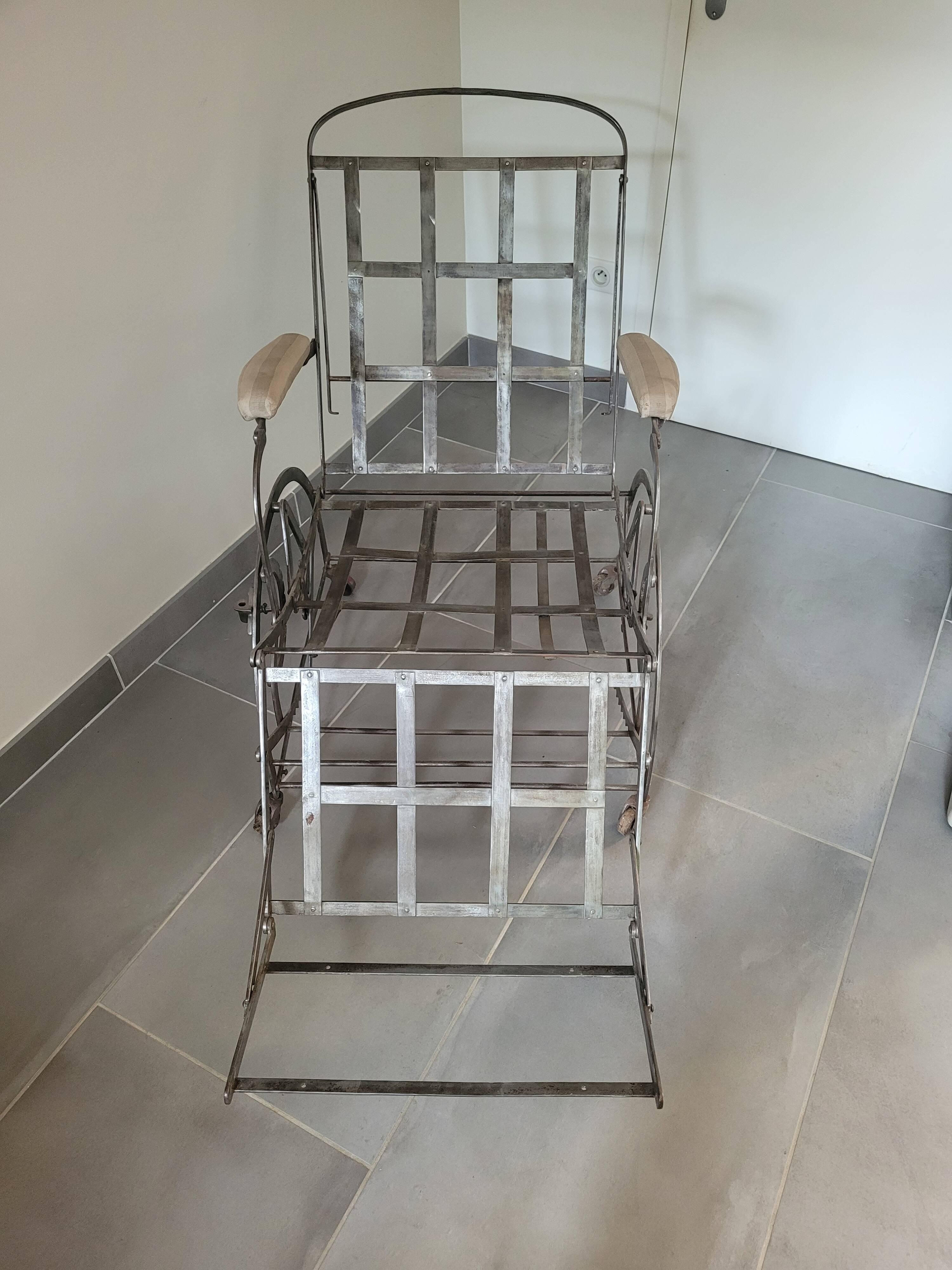 Wilson adjustable deck chair produced in 1871.