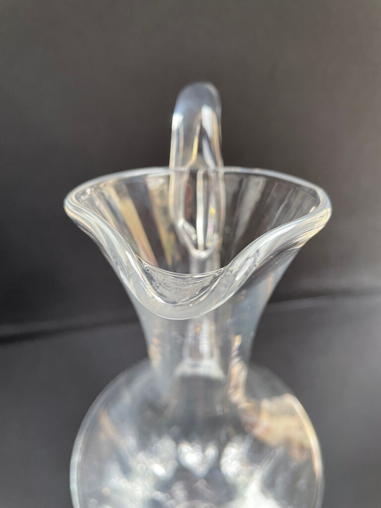Carafe broc ewer (1) - Art Nouveau - Blown and cut crystal