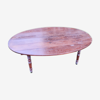 Table a volets ovale en chêne 190cm