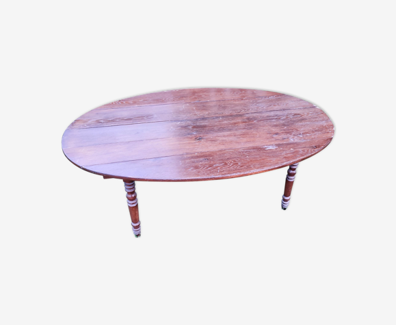 Table a volets ovale en chêne 190cm