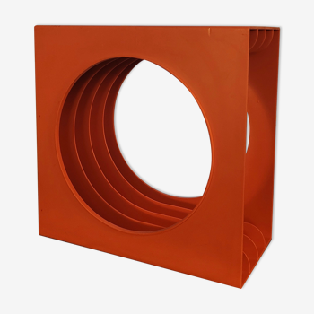 Orange vinyl holder 70s Schweizer-design