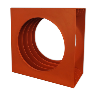 Orange vinyl holder 70s Schweizer-design