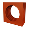 Porte-vinyle orange années 70 Schweizer-design