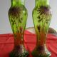 Paire de Vases Emaillés fin XIXème