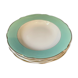 Set of 4 plates of Luneville