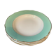 Set of 4 plates of Luneville