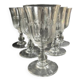 6 verres à eau XIXème – Établissements Legras