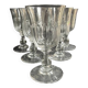6 19th century water glasses – Establishments Legras