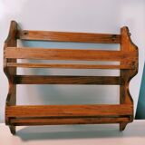 Vintage wooden wall shelf