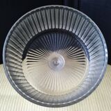 Cloche à fromage sur son plateau Val Saint Lambert