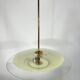 Mid-century curved glass disc chandelier from 50s