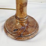 Pair of vintage lamps in natural stone and alabaster, PEGASAM style