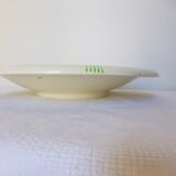 Vintage round-topped serving dish from the Gien factory, Robinson model, in porcelain