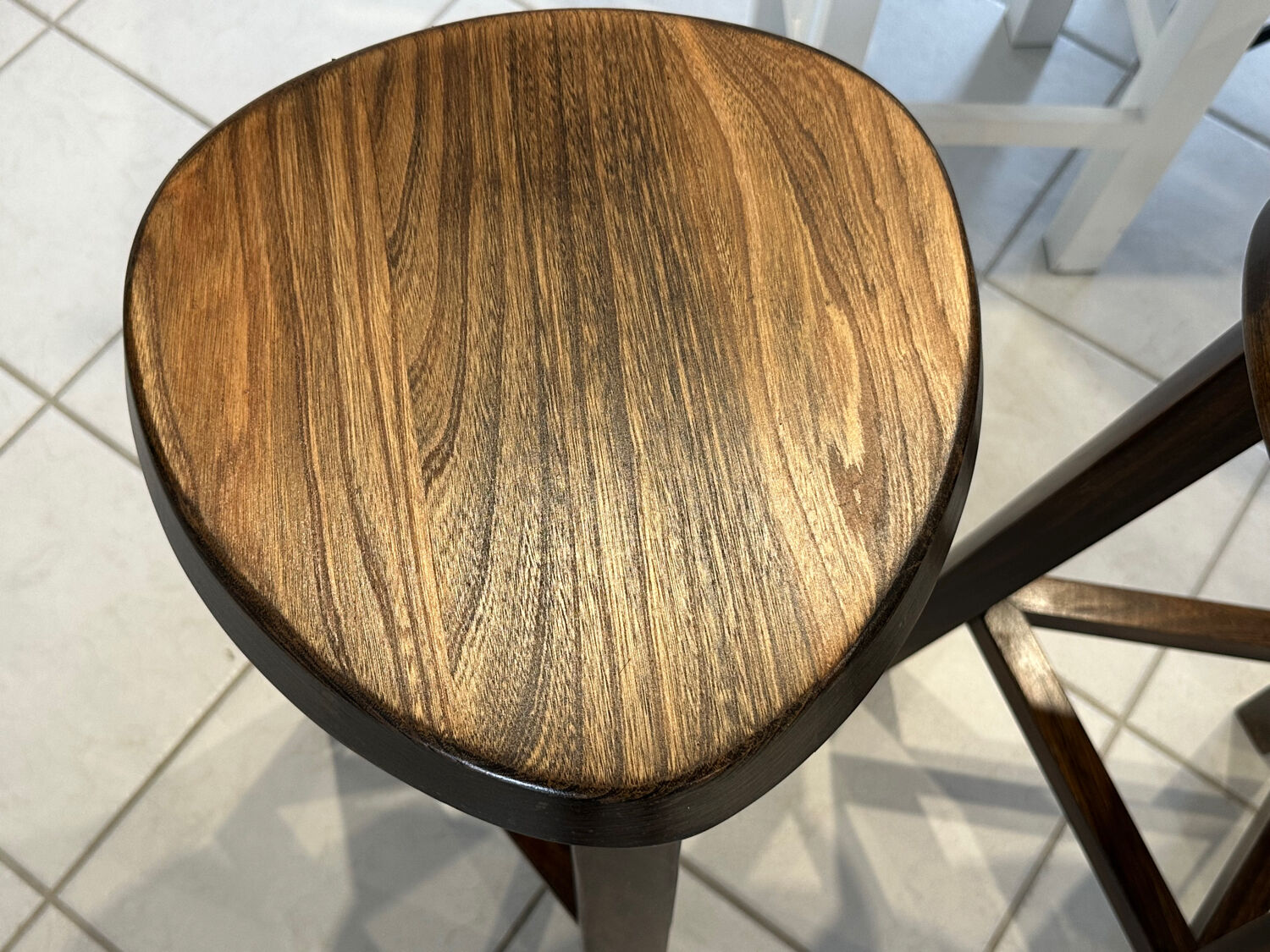 Set of 3 Vintage Brutalist Bar Stools from the 1970s