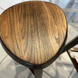 Set of 3 Vintage Brutalist Bar Stools from the 1970s