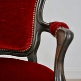 Antique Louis Philippe Style Italian Lounge Chairs, Set of 2