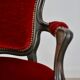 Antique Louis Philippe Style Italian Lounge Chairs, Set of 2