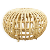 Large Rattan Ottoman attributed to Franco Albini, 1950s
