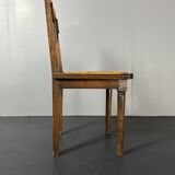 6 Farmhouse wood turned rush dining chairs