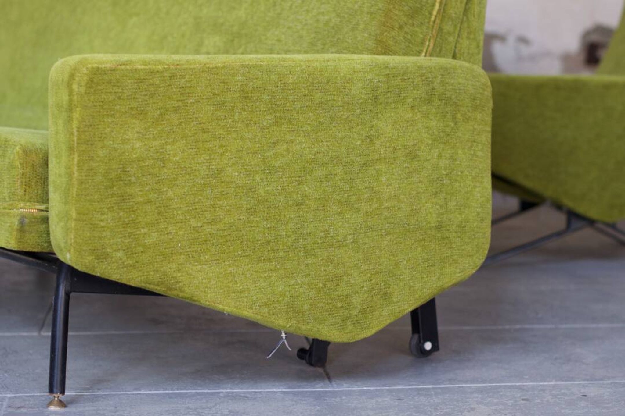 Set de salon canapé - 2 fauteuils design 1960 par Paul Geoffroy Troika Airborne