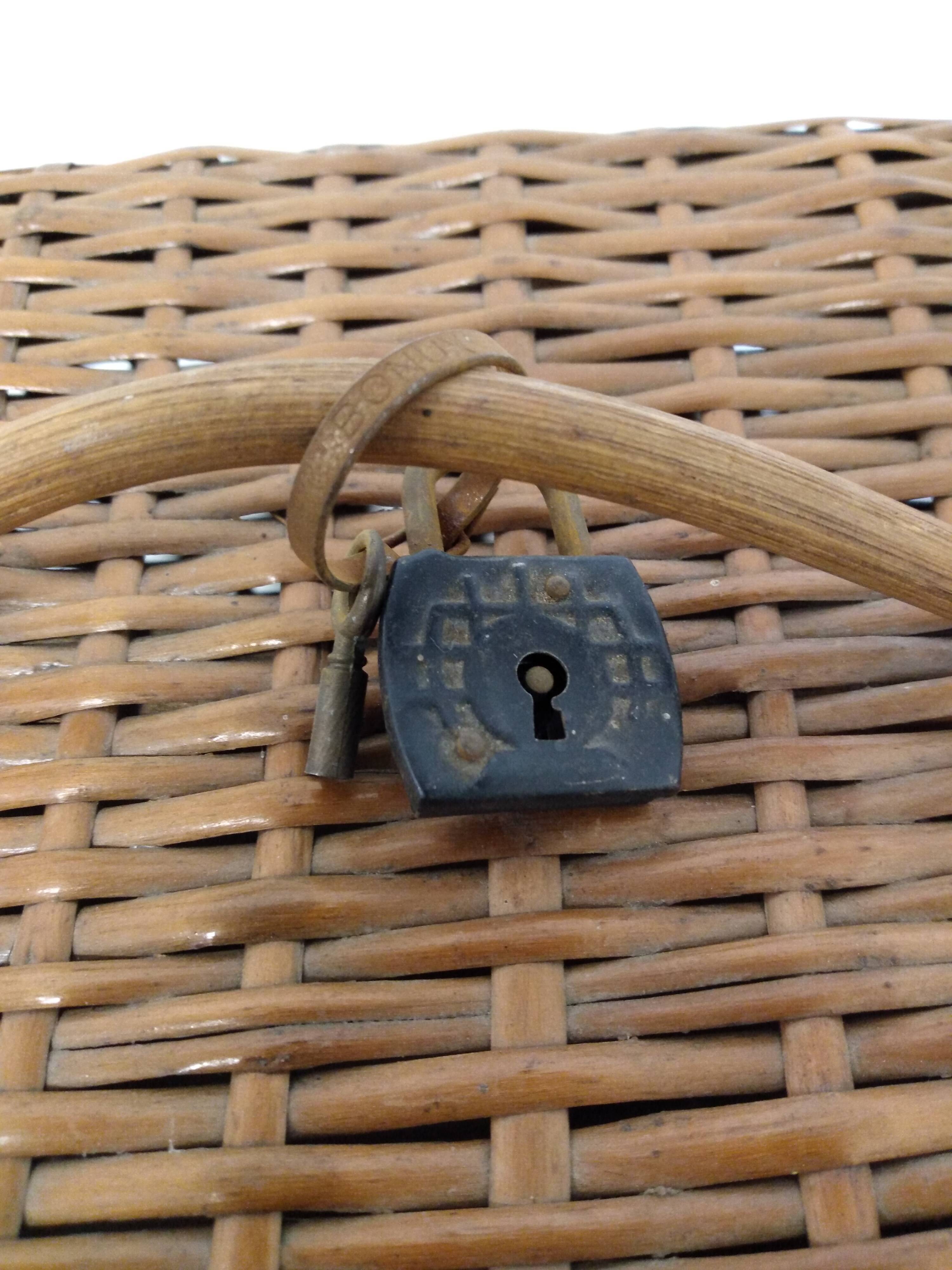 Vintage wicker box