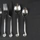 Ensemble de couverts design torsadé en spirale artisanal set de 5