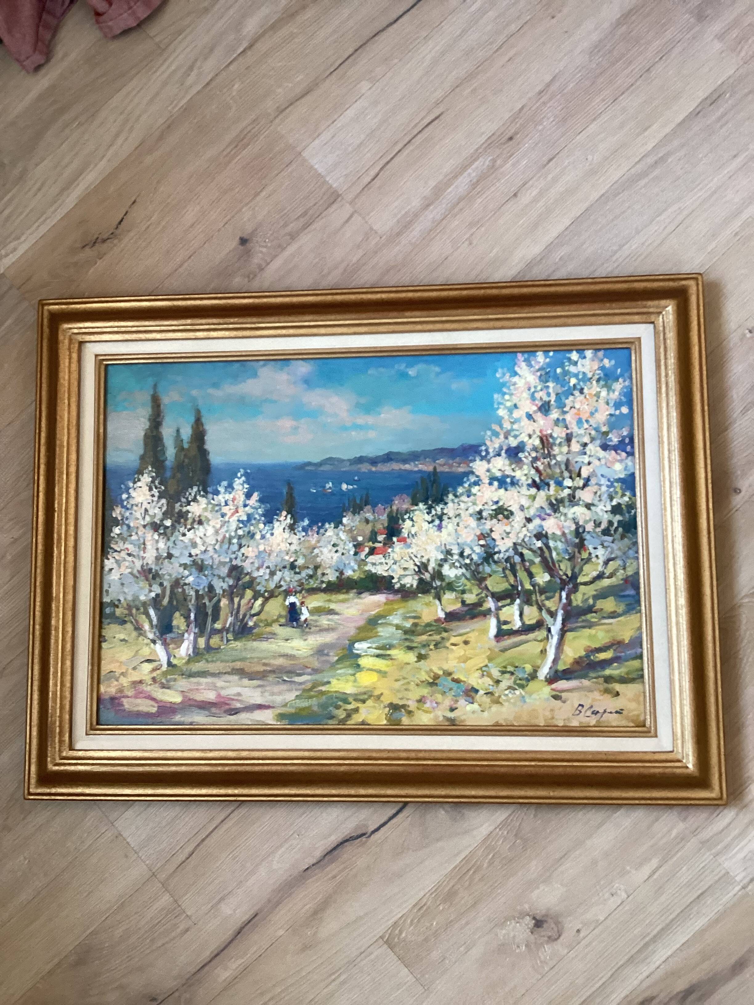 Signed painting Oil on canvas dimensions: height - 52 cm - length - 68 cm