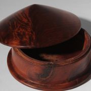 Art Deco Burl Wood Jewellery Box