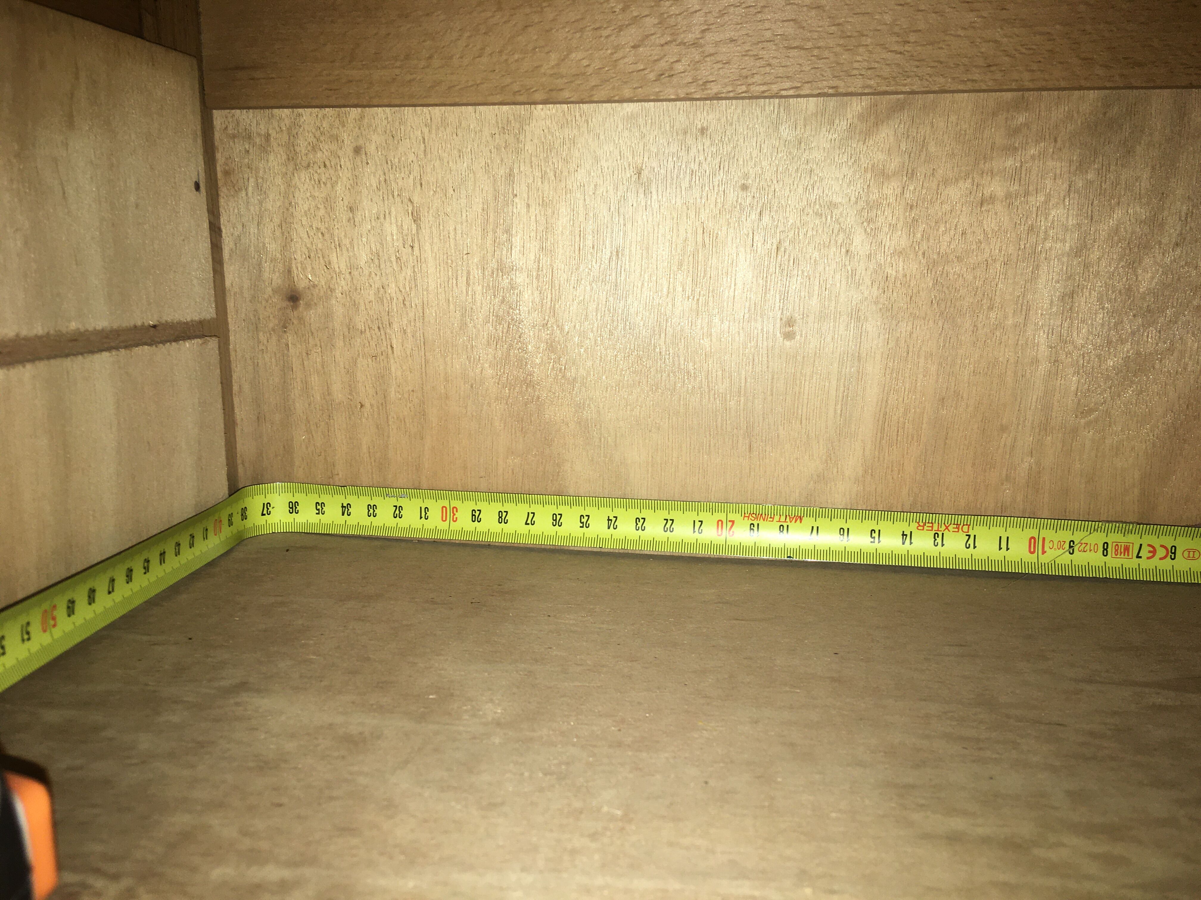 Gold oak double curtain binder