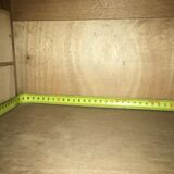 Gold oak double curtain binder