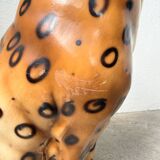 Statue sculpture XL céramique italienne léopard 1970