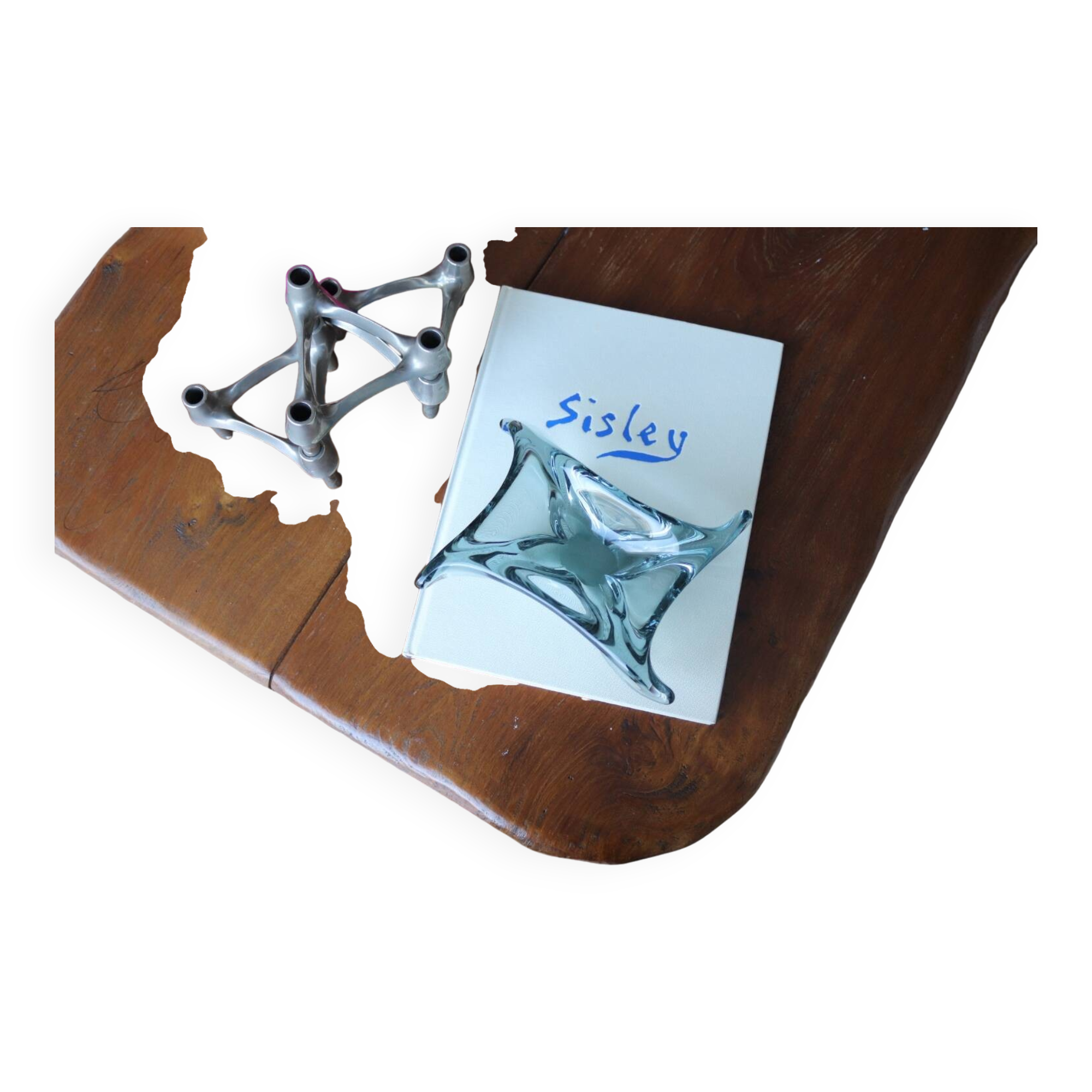 Grey smoked glass empty pocket