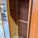 Vintage sliding door wardrobe with mirror - 1970s