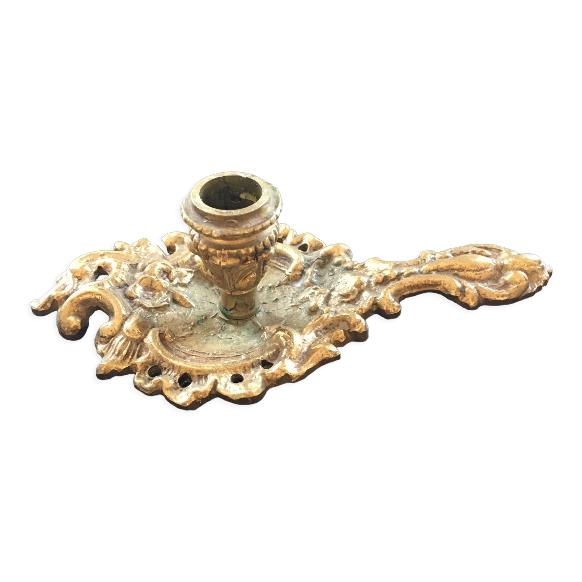 Gilded bronze rock holder