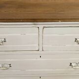 Old English chest of drawers with Gusravian shabby chic patina